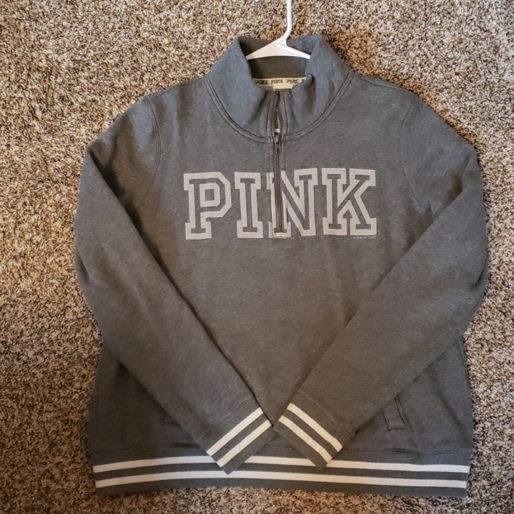PINK Quarter Zip Pull Over